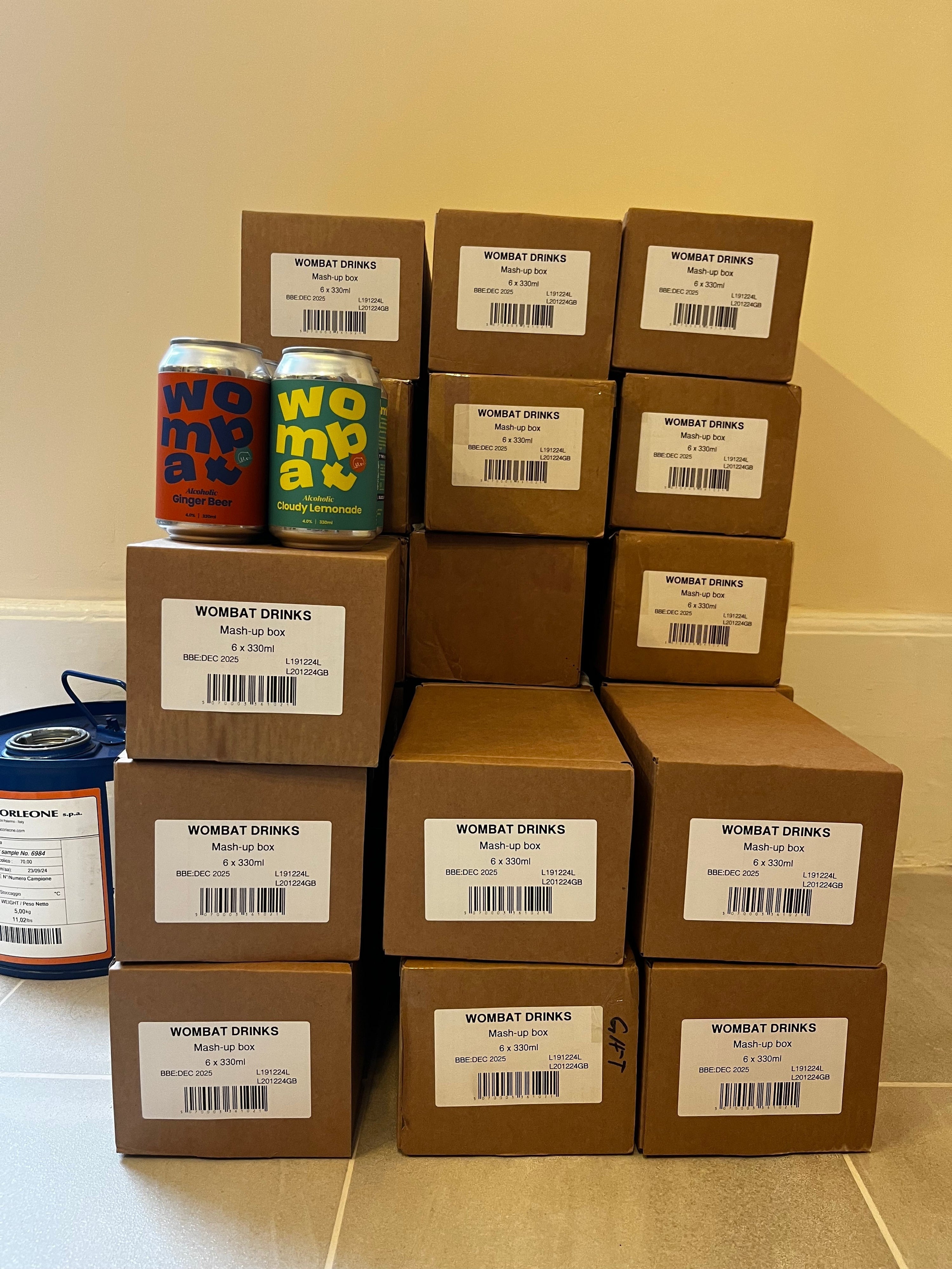 Picking up the final cans